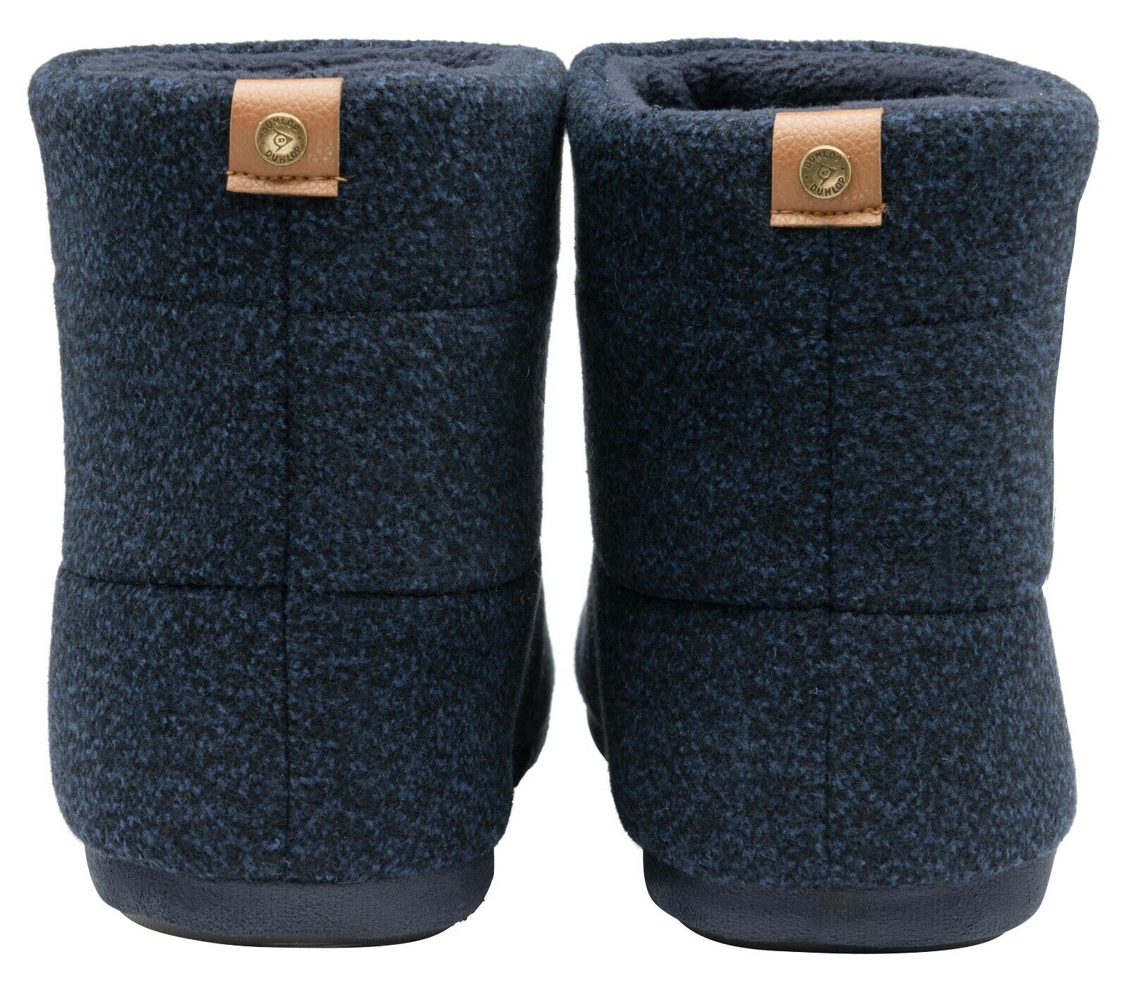 Men's Orthopedic Memory Foam Boot Slippers | Hard Rubber Sole | Dunlop - Picture 3 of 7