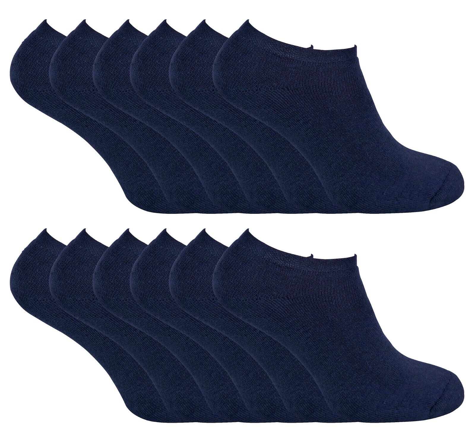 Herren 12 Paar Multipack dicke Thermo tief geschnittene Trainer Winter unsichtbare Socken - Bild 5 von 5