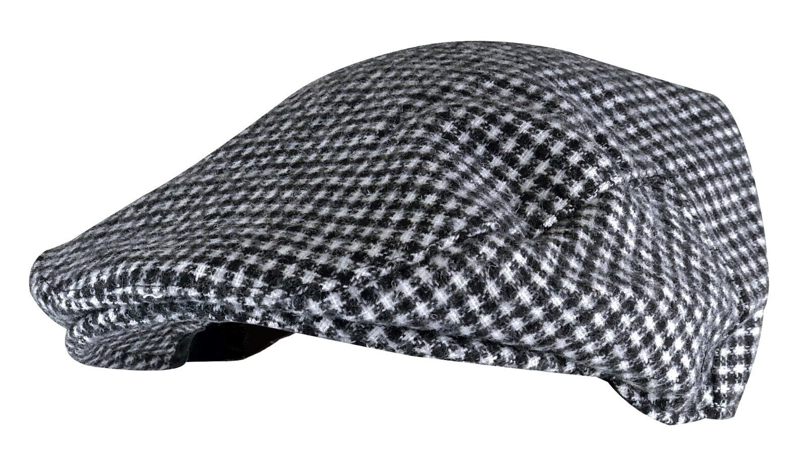 Mens English Vintage Winter Wool Blend Plaid Ivy Newsboy