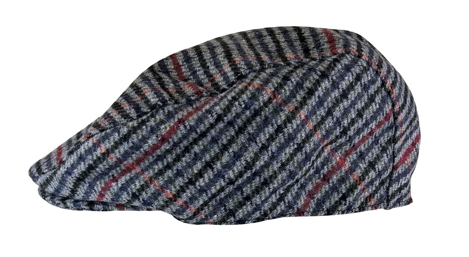 Mens English Vintage Winter Wool Blend Plaid Ivy Newsboy