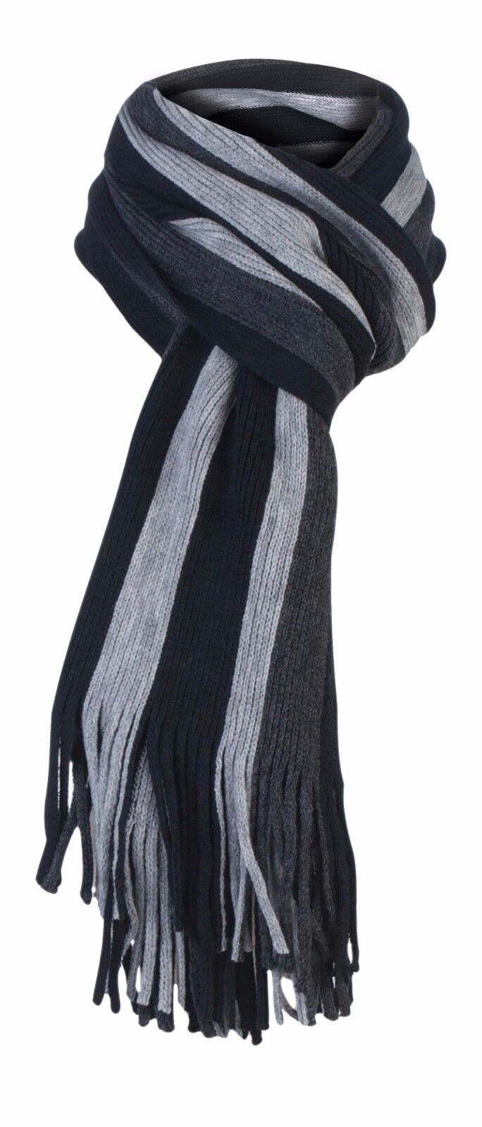 Mens Giovanni Cassini Luxury warm knitted winter Stripes Scarf scarves 6 cols
