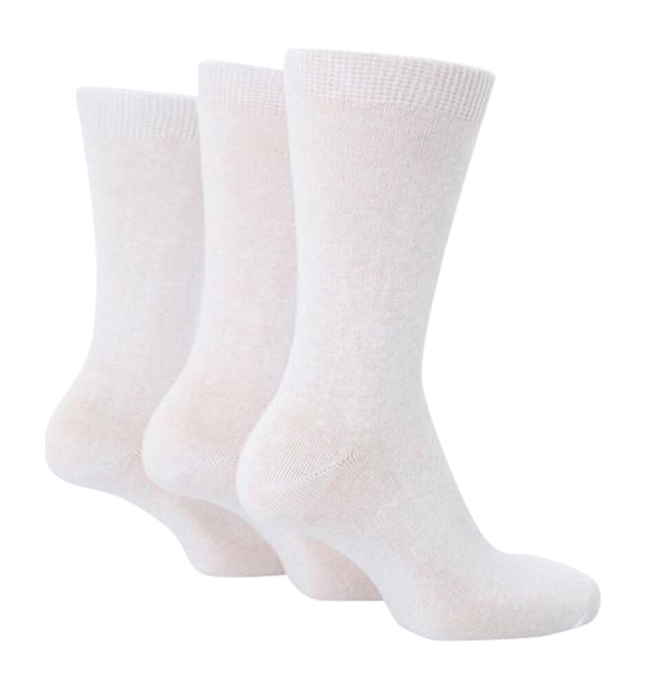 SALE - Boys Girls Back to School Socks, Plain white cotton, Pack of 10 pairs - Picture 7 of 10