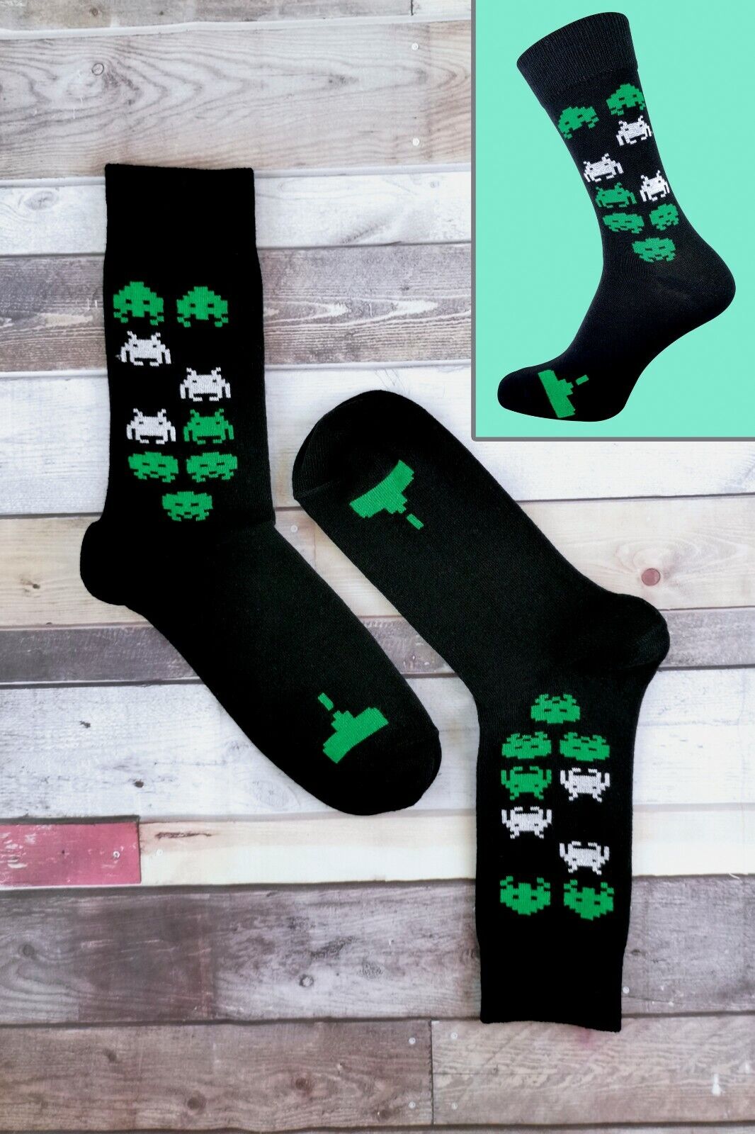 SOCKE SNOB - 3er-Pack lustige Neuheit Vintage Retro Gaming Socken für Herren | 6-11 UK - Bild 5 von 45