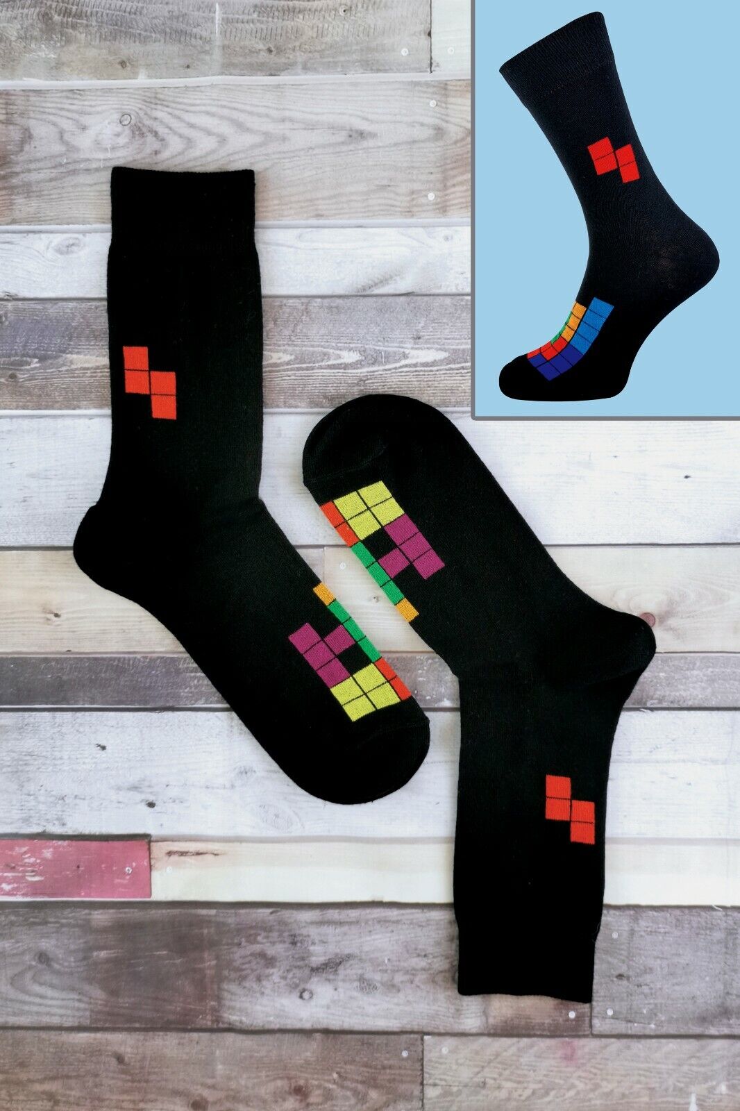 SOCKE SNOB - 3er-Pack lustige Neuheit Vintage Retro Gaming Socken für Herren | 6-11 UK - Bild 6 von 45
