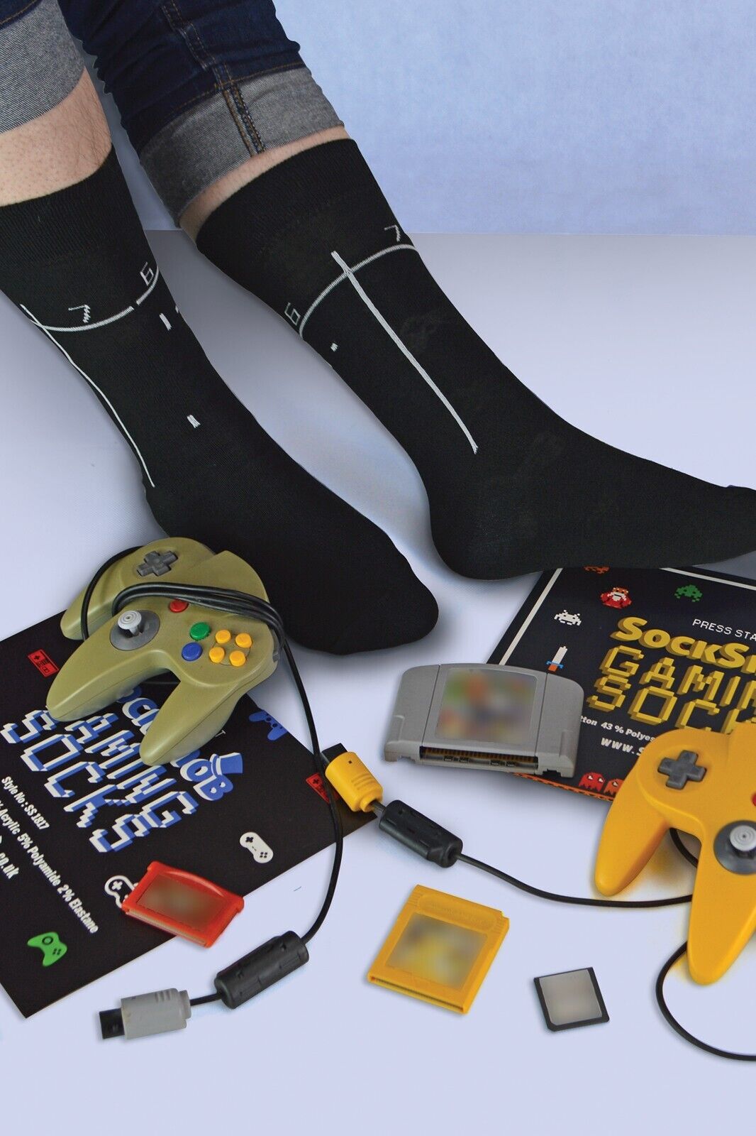 SOCKE SNOB - 3er-Pack lustige Neuheit Vintage Retro Gaming Socken für Herren | 6-11 UK - Bild 11 von 45