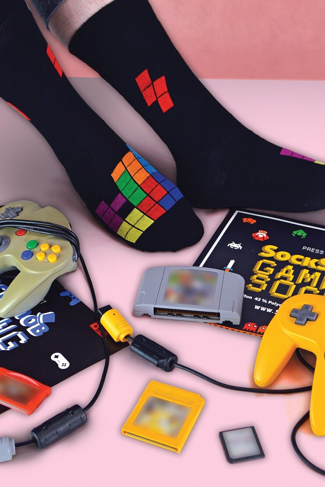 SOCKE SNOB - 3er-Pack lustige Neuheit Vintage Retro Gaming Socken für Herren | 6-11 UK - Bild 13 von 45