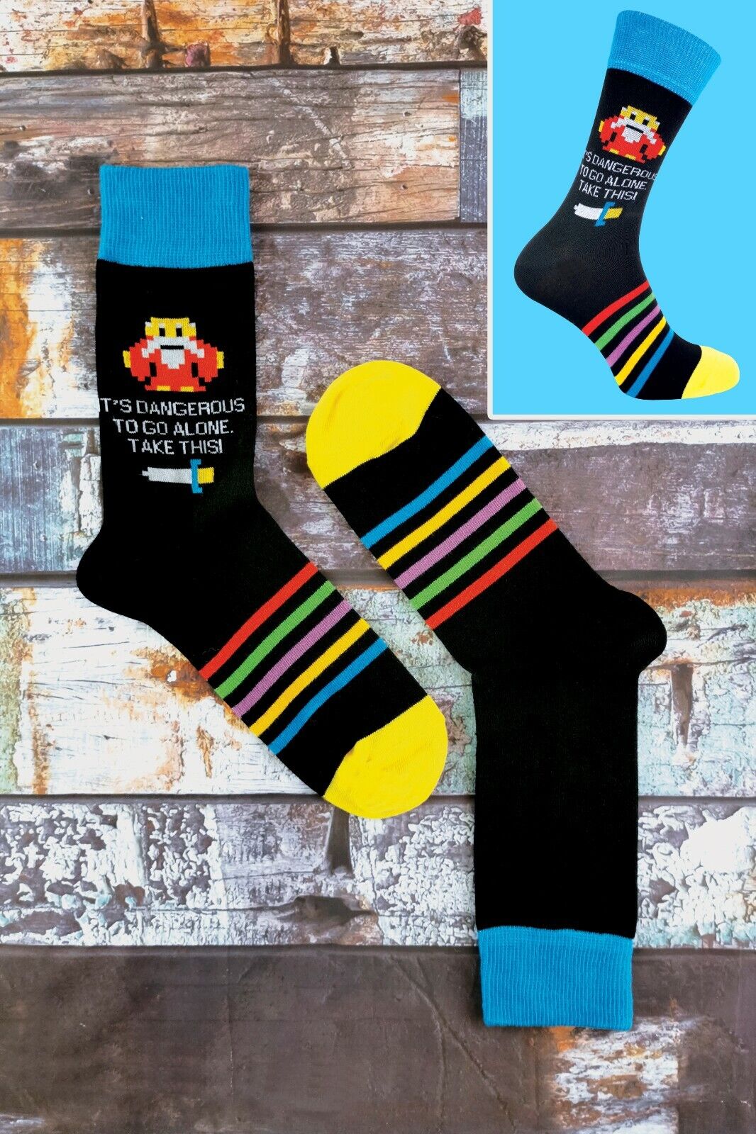 SOCKE SNOB - 3er-Pack lustige Neuheit Vintage Retro Gaming Socken für Herren | 6-11 UK - Bild 17 von 45