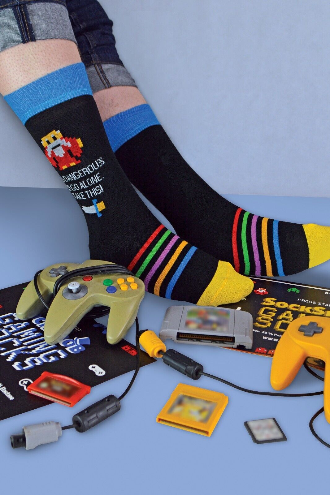 SOCKE SNOB - 3er-Pack lustige Neuheit Vintage Retro Gaming Socken für Herren | 6-11 UK - Bild 23 von 45