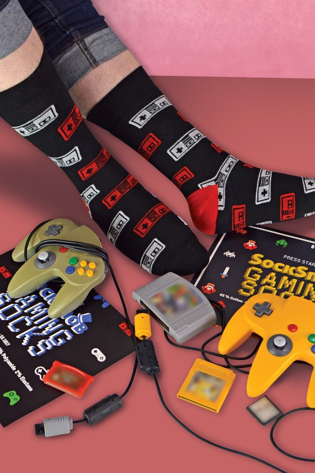 SOCKE SNOB - 3er-Pack lustige Neuheit Vintage Retro Gaming Socken für Herren | 6-11 UK - Bild 31 von 45