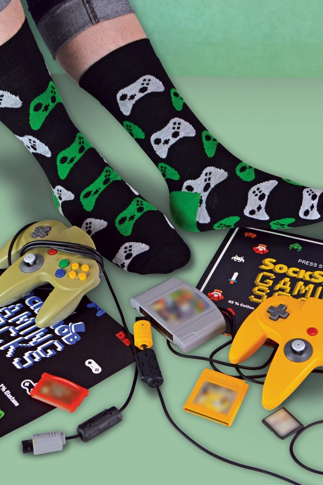 SOCKE SNOB - 3er-Pack lustige Neuheit Vintage Retro Gaming Socken für Herren | 6-11 UK - Bild 33 von 45