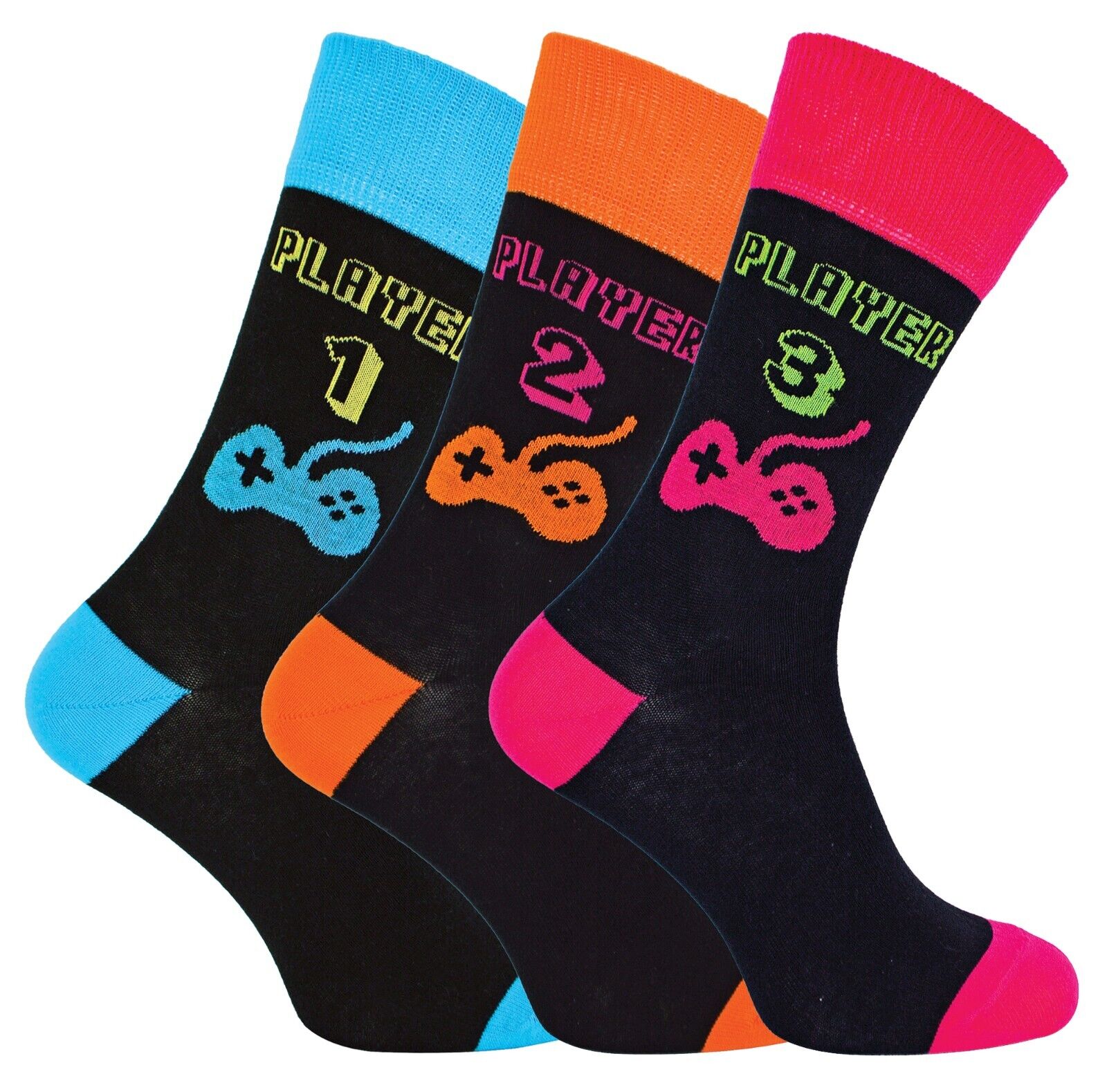 SOCKE SNOB - 3er-Pack lustige Neuheit Vintage Retro Gaming Socken für Herren | 6-11 UK - Bild 34 von 45