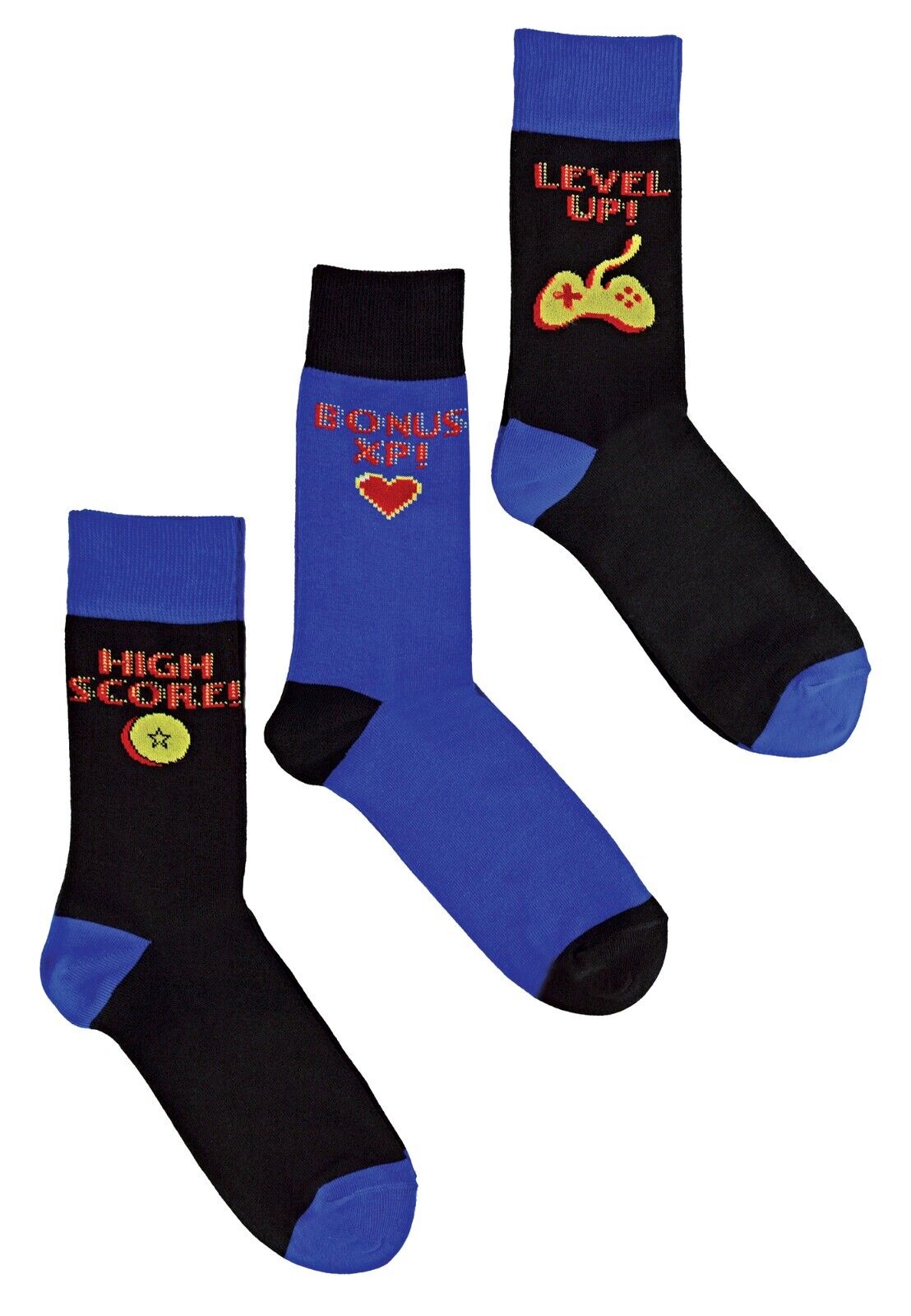 SOCKE SNOB - 3er-Pack lustige Neuheit Vintage Retro Gaming Socken für Herren | 6-11 UK - Bild 41 von 45
