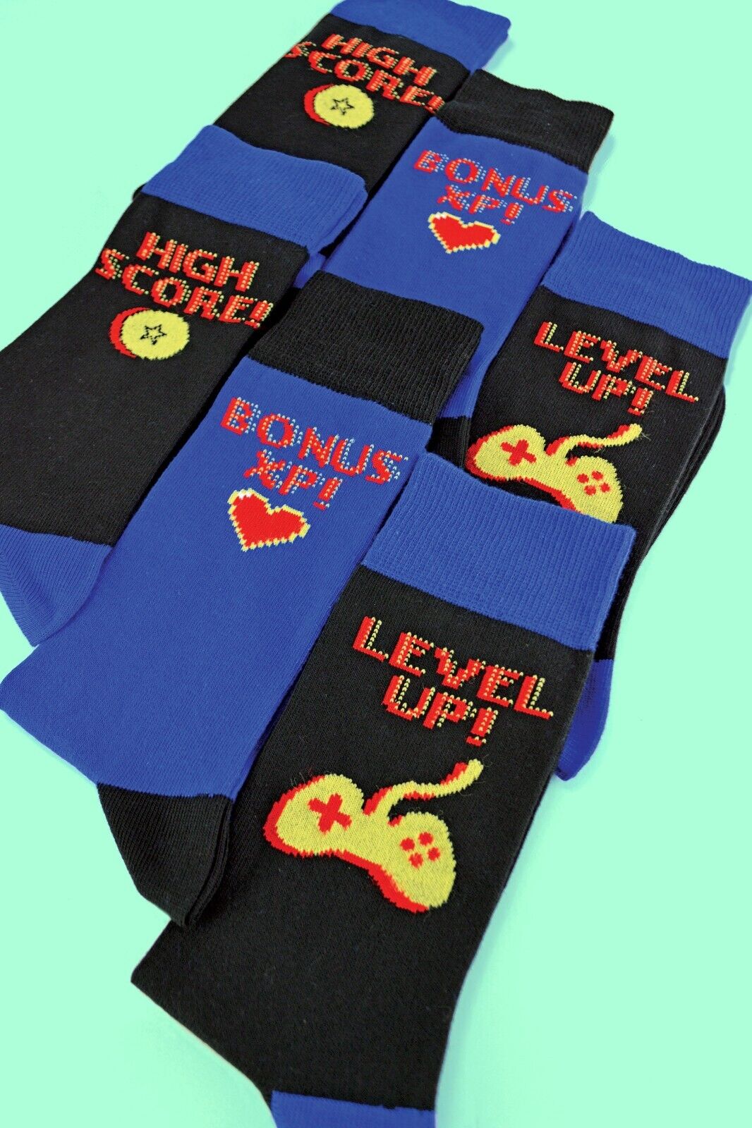 SOCKE SNOB - 3er-Pack lustige Neuheit Vintage Retro Gaming Socken für Herren | 6-11 UK - Bild 45 von 45
