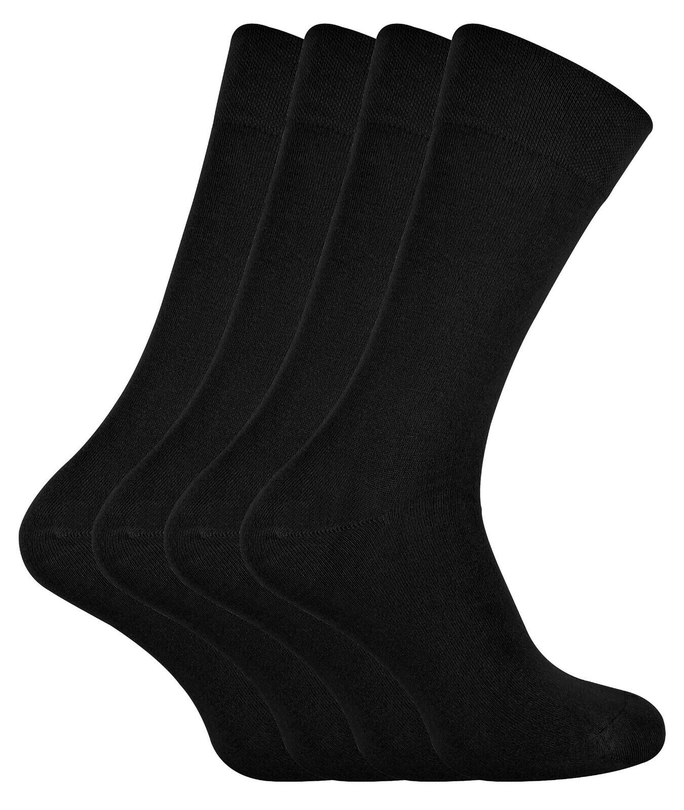 CALCETÍN SNOB - 4 Pares Unisex Bambú Finamente Tejido Delgado Súper Suave Traje de Vestir Calcetines - Imagen 3 de 44