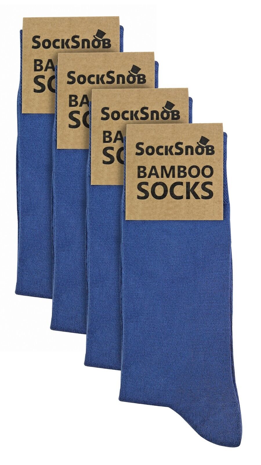 CALCETÍN SNOB - 4 Pares Unisex Bambú Finamente Tejido Delgado Súper Suave Traje de Vestir Calcetines - Imagen 11 de 44