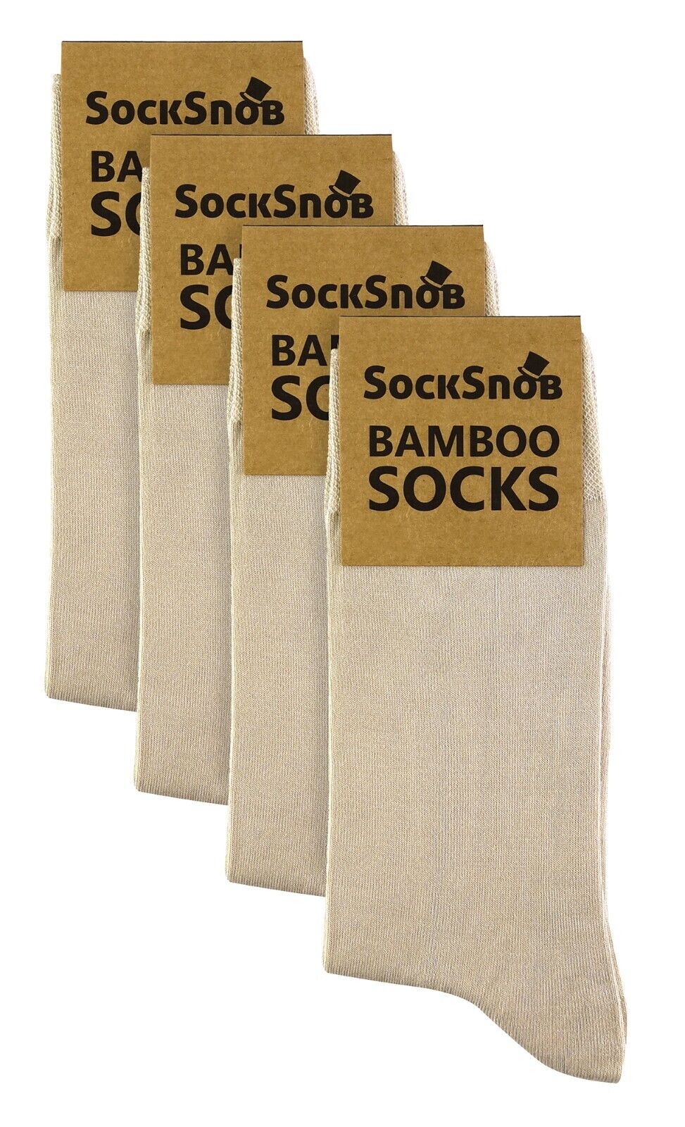 CALCETÍN SNOB - 4 Pares Unisex Bambú Finamente Tejido Delgado Súper Suave Traje de Vestir Calcetines - Imagen 25 de 44