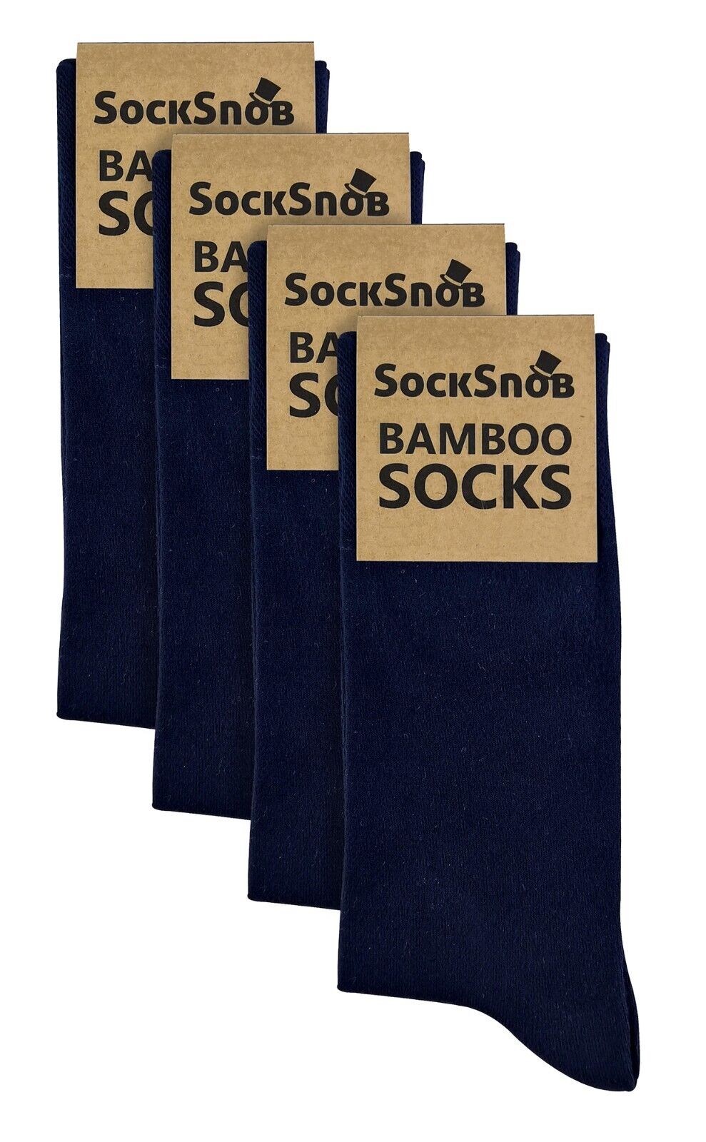CALCETÍN SNOB - 4 Pares Unisex Bambú Finamente Tejido Delgado Súper Suave Traje de Vestir Calcetines - Imagen 32 de 44