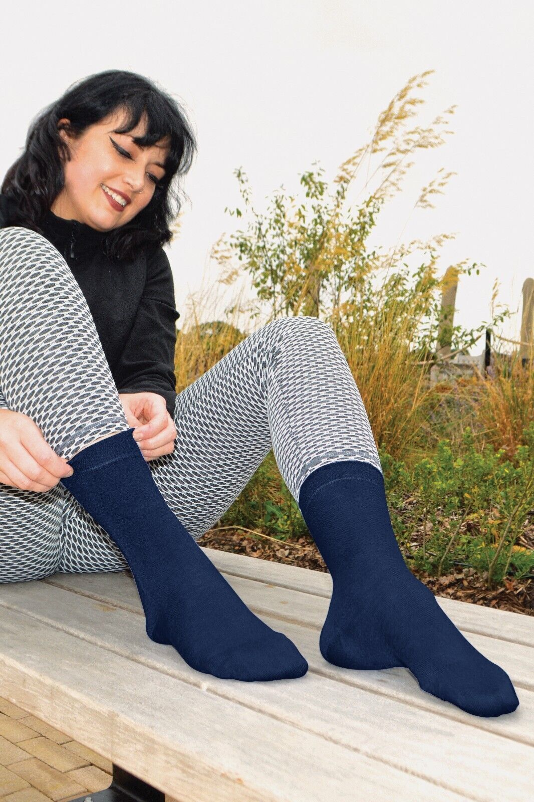 CALCETÍN SNOB - 4 Pares Unisex Bambú Finamente Tejido Delgado Súper Suave Traje de Vestir Calcetines - Imagen 36 de 44