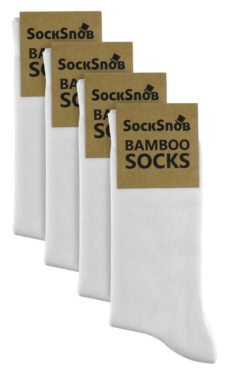 CALCETÍN SNOB - 4 Pares Unisex Bambú Finamente Tejido Delgado Súper Suave Traje de Vestir Calcetines - Imagen 39 de 44