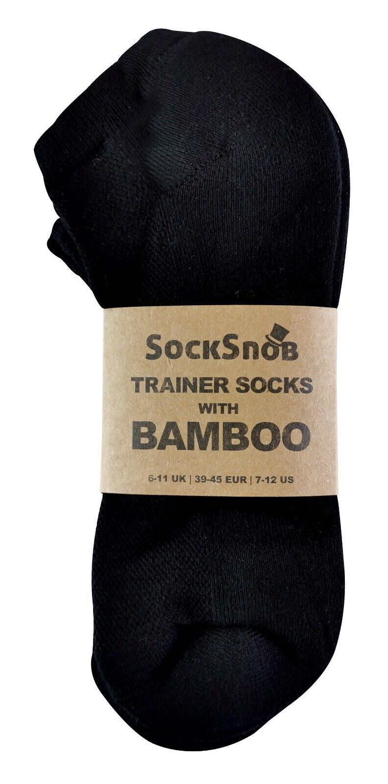 SOCKE SNOB - 6er-Pack Bio-Baumwolle Bambus gepolsterte Trainer-Sportsocken für Herren - Bild 4 von 9