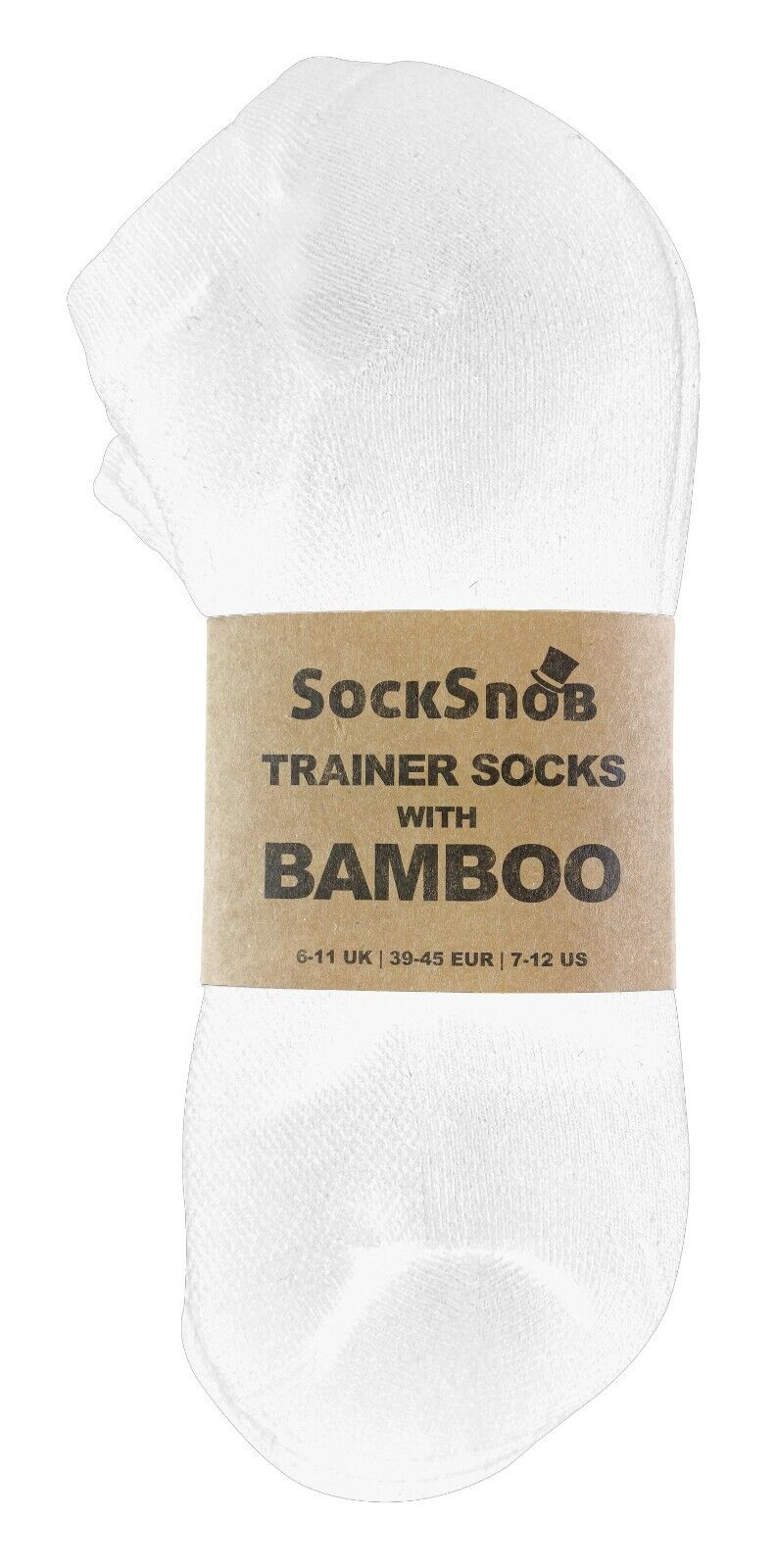 SOCKE SNOB - 6er-Pack Bio-Baumwolle Bambus gepolsterte Trainer-Sportsocken für Herren - Bild 8 von 9