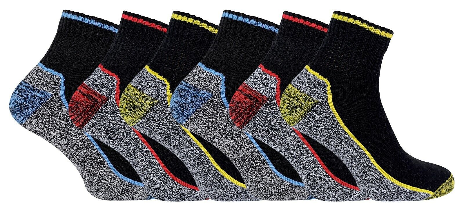 SOCK SNOB - Mens Breathable Short Ankle Cotton Bamboo Work Socks | Reinforced - Picture 10 of 21