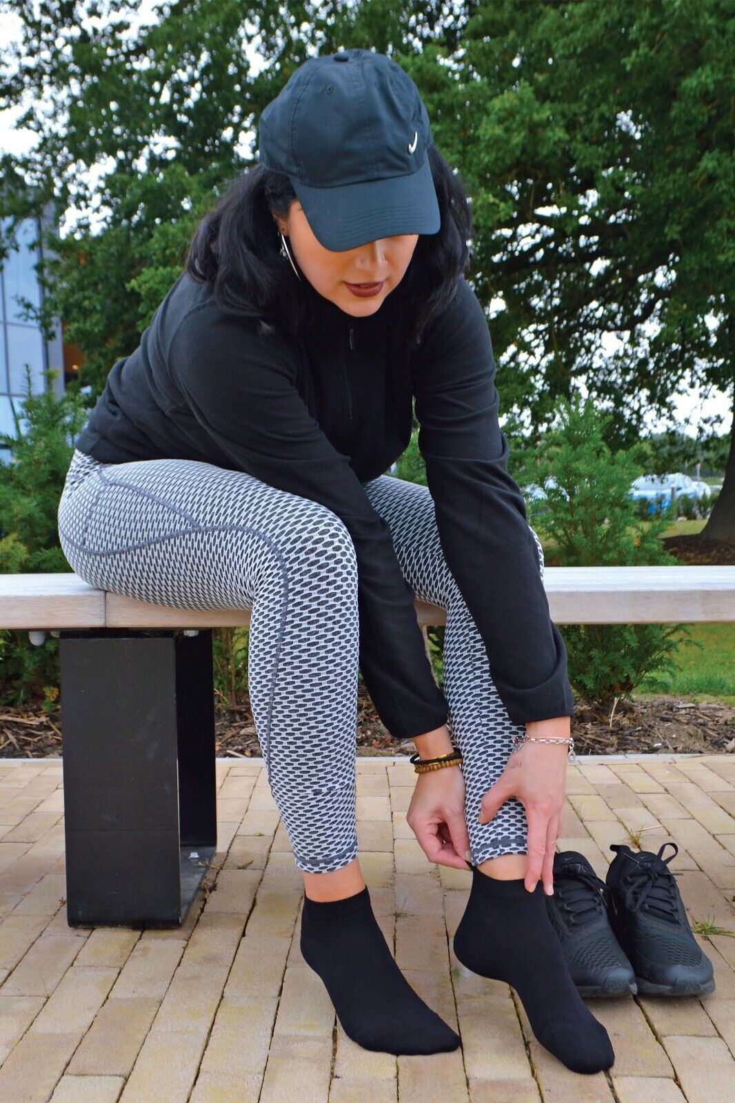4 pares de calcetines de entrenamiento de tobillo transpirables de bambú corte bajo para hombre y mujer - Imagen 7 de 20
