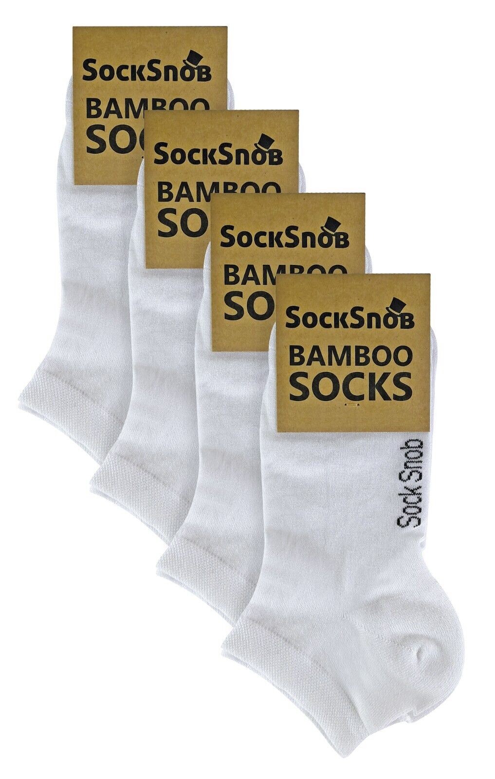 4 pares de calcetines de entrenamiento de tobillo transpirables de bambú corte bajo para hombre y mujer - Imagen 16 de 20