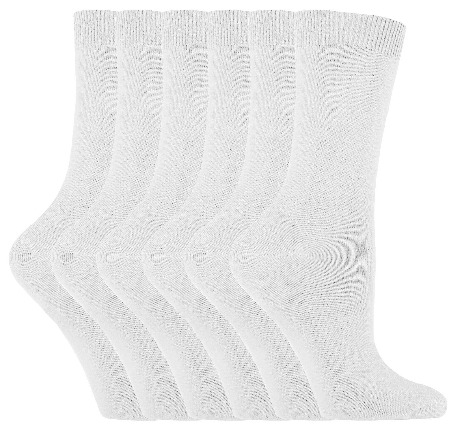 Sock Snob - 6 paia di calze alla caviglia da donna in cotone tinta unita ricco - Foto 15 di 94
