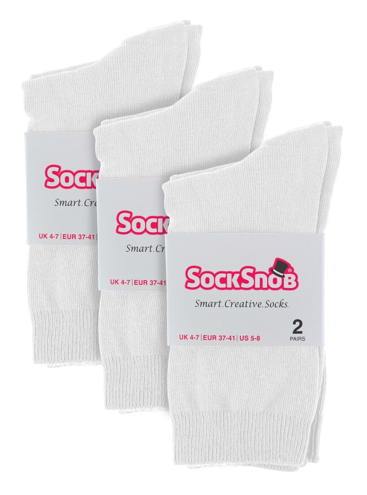 Sock Snob - 6 paia di calze alla caviglia da donna in cotone tinta unita ricco - Foto 16 di 94