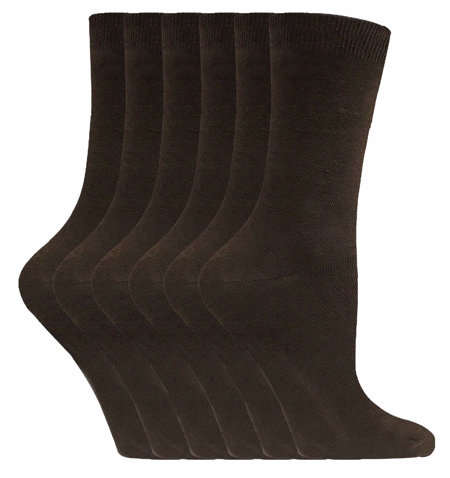 Sock Snob - 6 paia di calze alla caviglia da donna in cotone tinta unita ricco - Foto 20 di 94