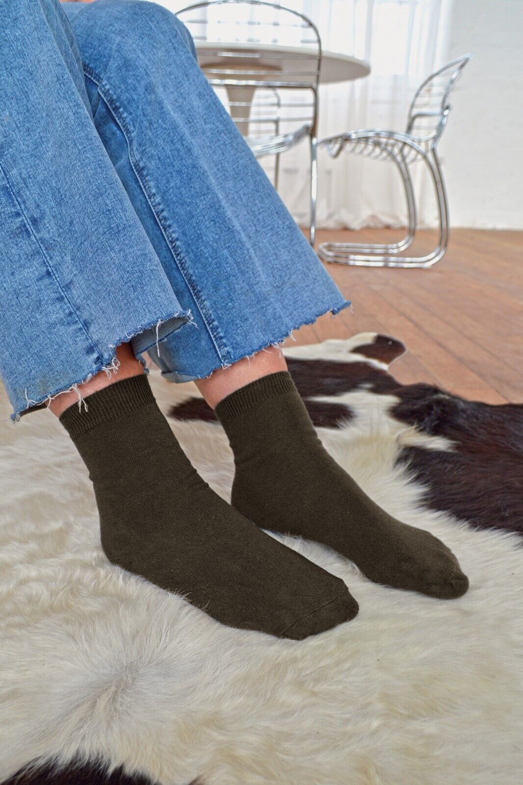 Sock Snob - 6 paia di calze alla caviglia da donna in cotone tinta unita ricco - Foto 23 di 94