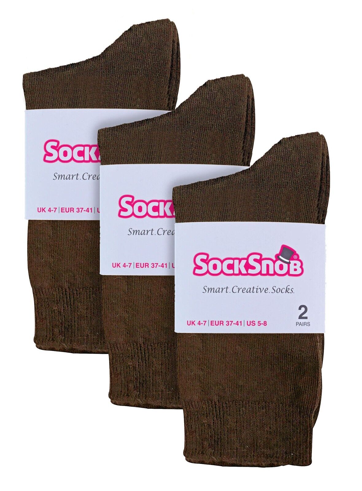 Sock Snob - 6 paia di calze alla caviglia da donna in cotone tinta unita ricco - Foto 26 di 94