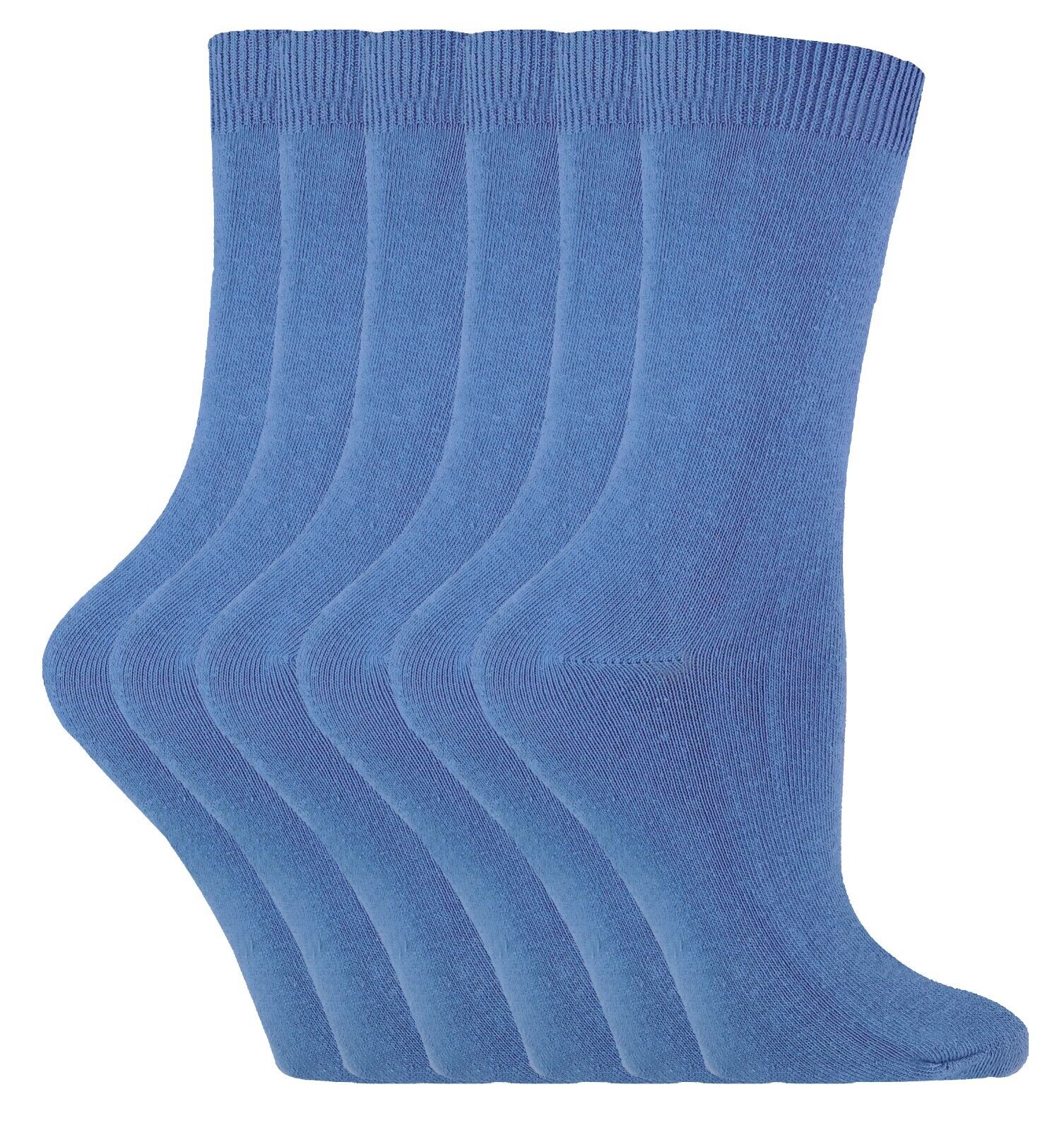 Sock Snob - 6 paia di calze alla caviglia da donna in cotone tinta unita ricco - Foto 30 di 94