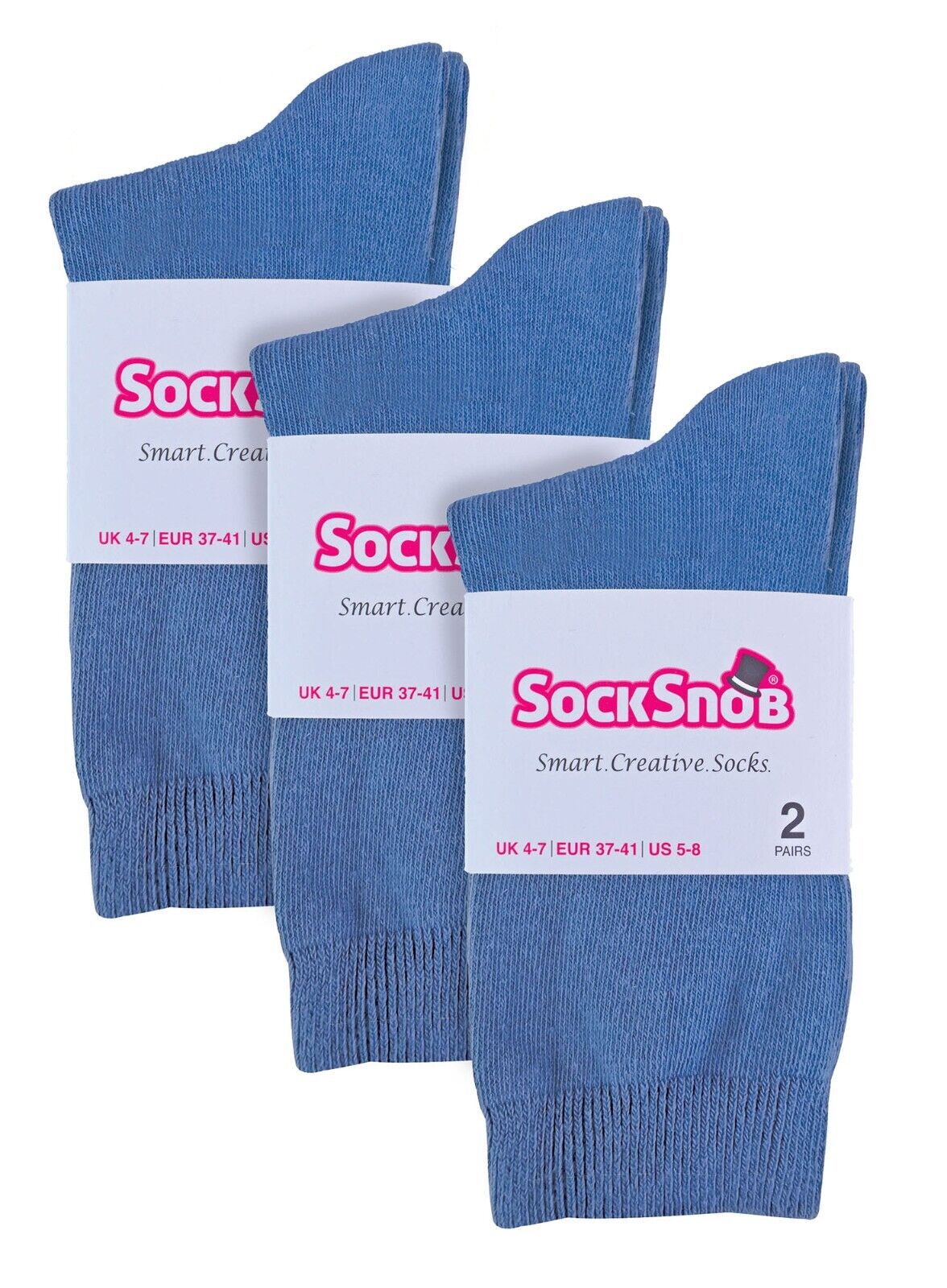 Sock Snob - 6 paia di calze alla caviglia da donna in cotone tinta unita ricco - Foto 31 di 94