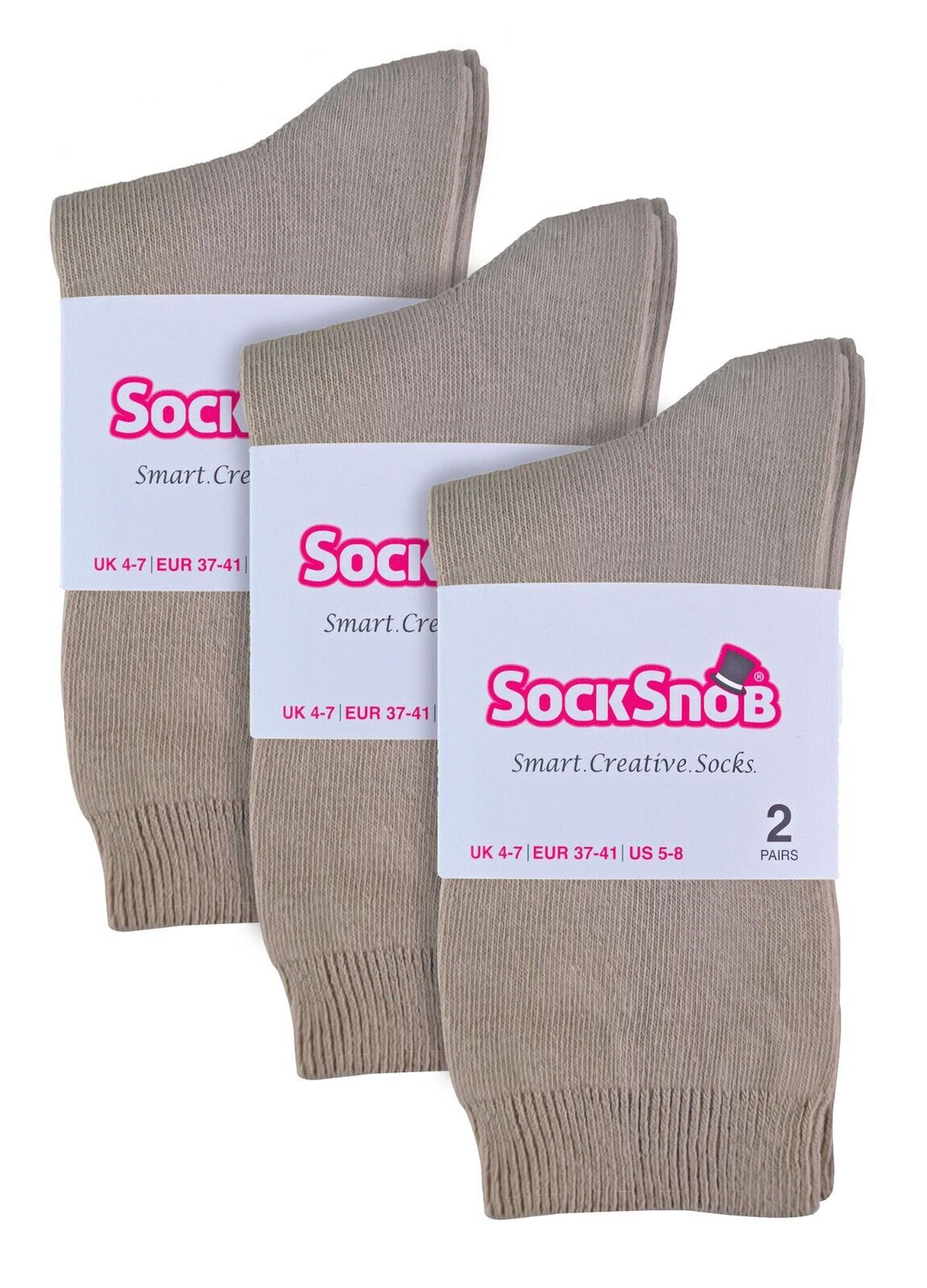 Sock Snob - 6 paia di calze alla caviglia da donna in cotone tinta unita ricco - Foto 46 di 94