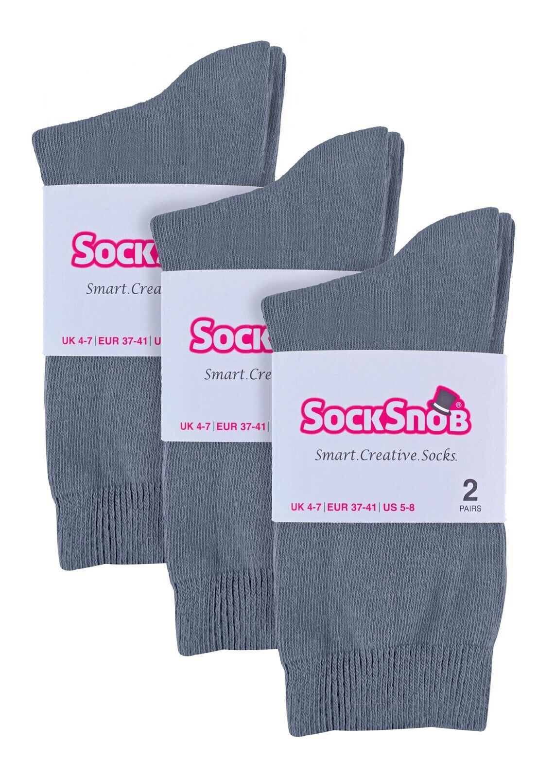 Sock Snob - 6 paia di calze alla caviglia da donna in cotone tinta unita ricco - Foto 71 di 94