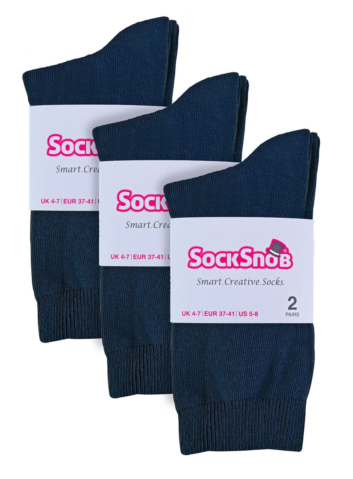 Sock Snob - 6 paia di calze alla caviglia da donna in cotone tinta unita ricco - Foto 81 di 94