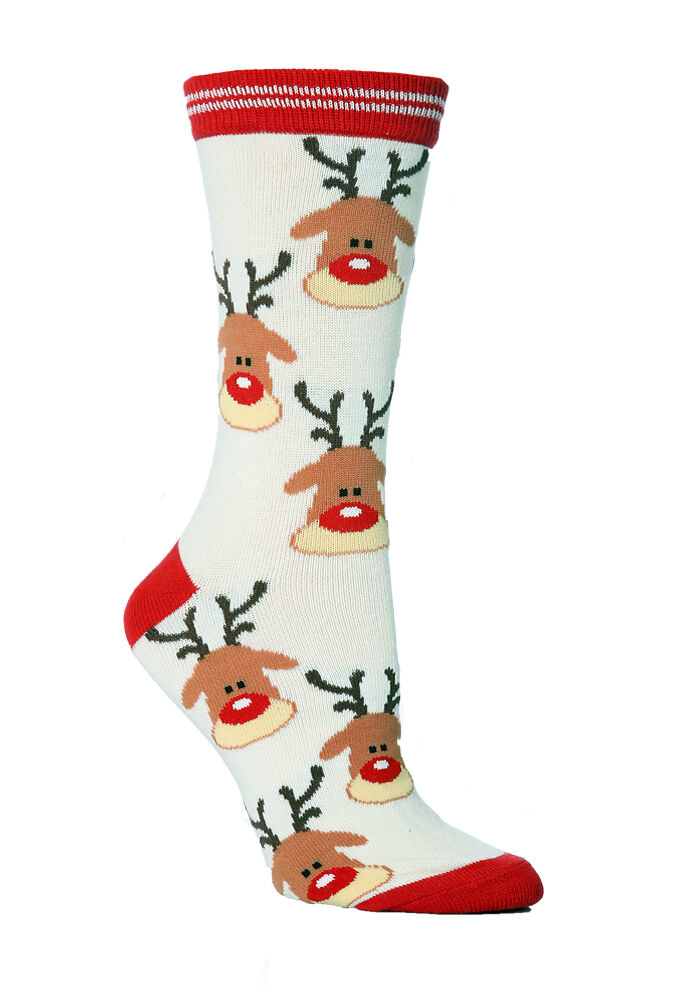 Sock Snob - Womens Fun Cute Novelty Christmas Winter Cotton Crew Socks, 5-9 US - Picture 8 of 12