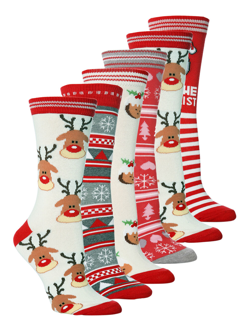 Sock Snob - Womens Fun Cute Novelty Christmas Winter Cotton Crew Socks, 5-9 US - Picture 12 of 12