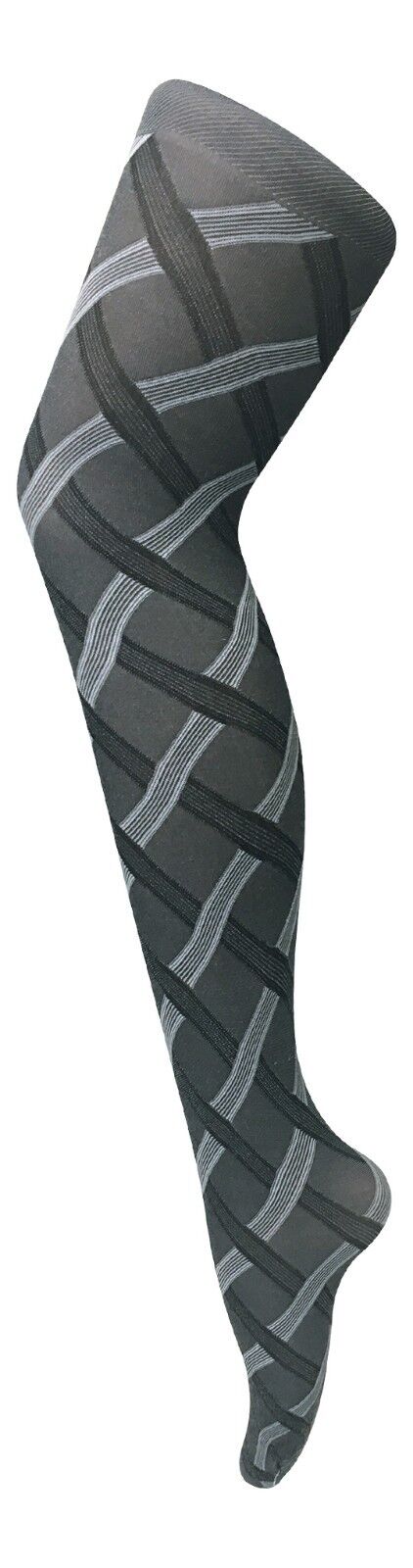 Sock Snob Ladies Thick 80 Den Coloured Patterned Size Opaque Winter Tights XL - Picture 46 of 63