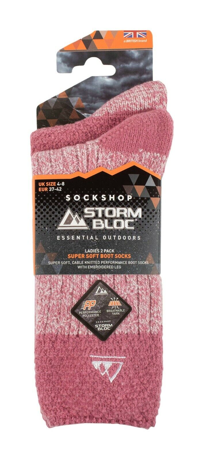 Storm Bloc - 2 pares de calcetines de botas para caminar anti ampollas para trekking senderismo - Imagen 10 de 10