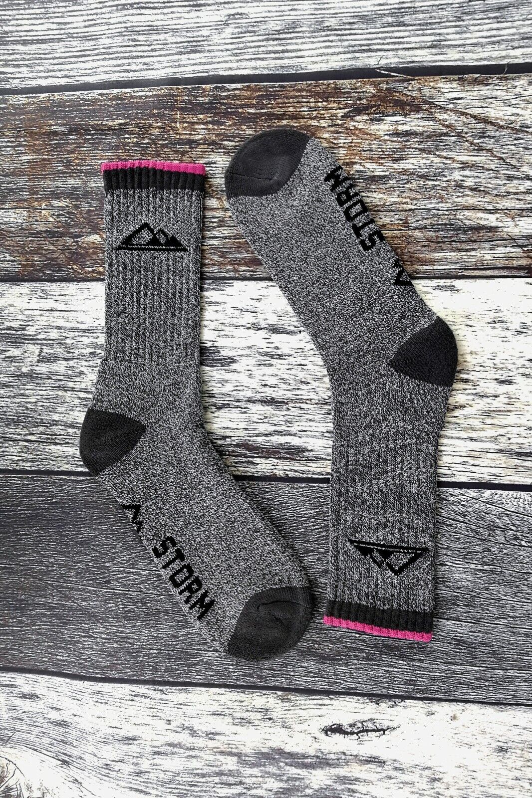 Storm Bloc - 3 Pack Ladies Striped Anti Blister Cotton Summer Walking Boot Socks - Picture 13 of 24