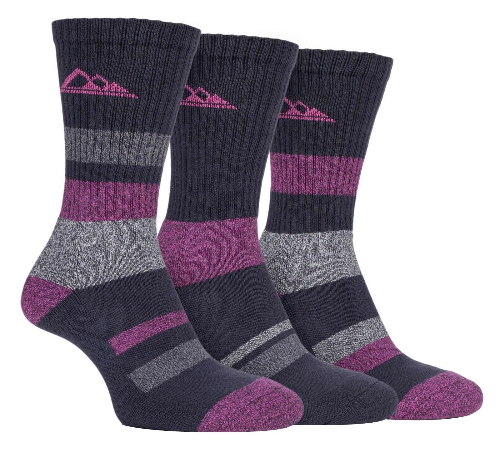 Storm Bloc - 3 Pack Womens Anti Blister Cotton Lightweight Summer Hiking Socks - Foto 7 di 21