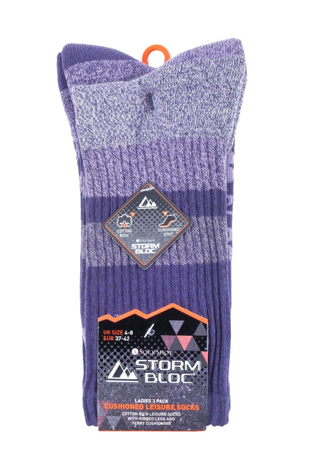 Storm Bloc - 3 Pack Womens Anti Blister Cotton Lightweight Summer Hiking Socks - Foto 11 di 21
