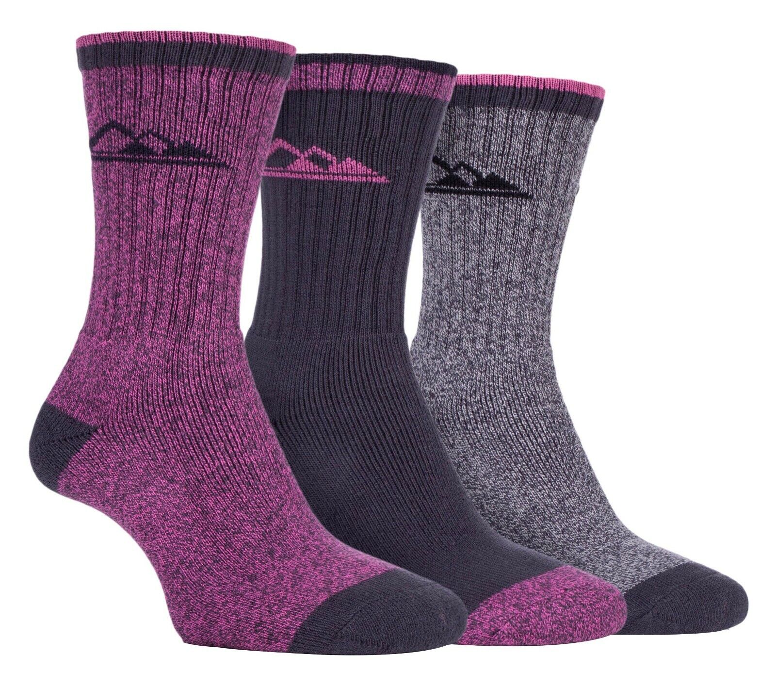 Storm Bloc - 3 Pack Womens Anti Blister Cotton Lightweight Summer Hiking Socks - Foto 19 di 21