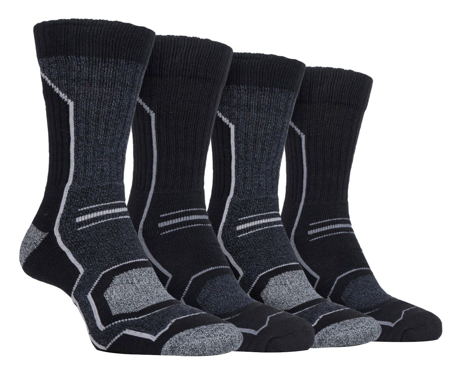 Storm Bloc - 4 Pack Mens Breathable Performance Hiking Socks with Arch Support - Picture 10 of 41