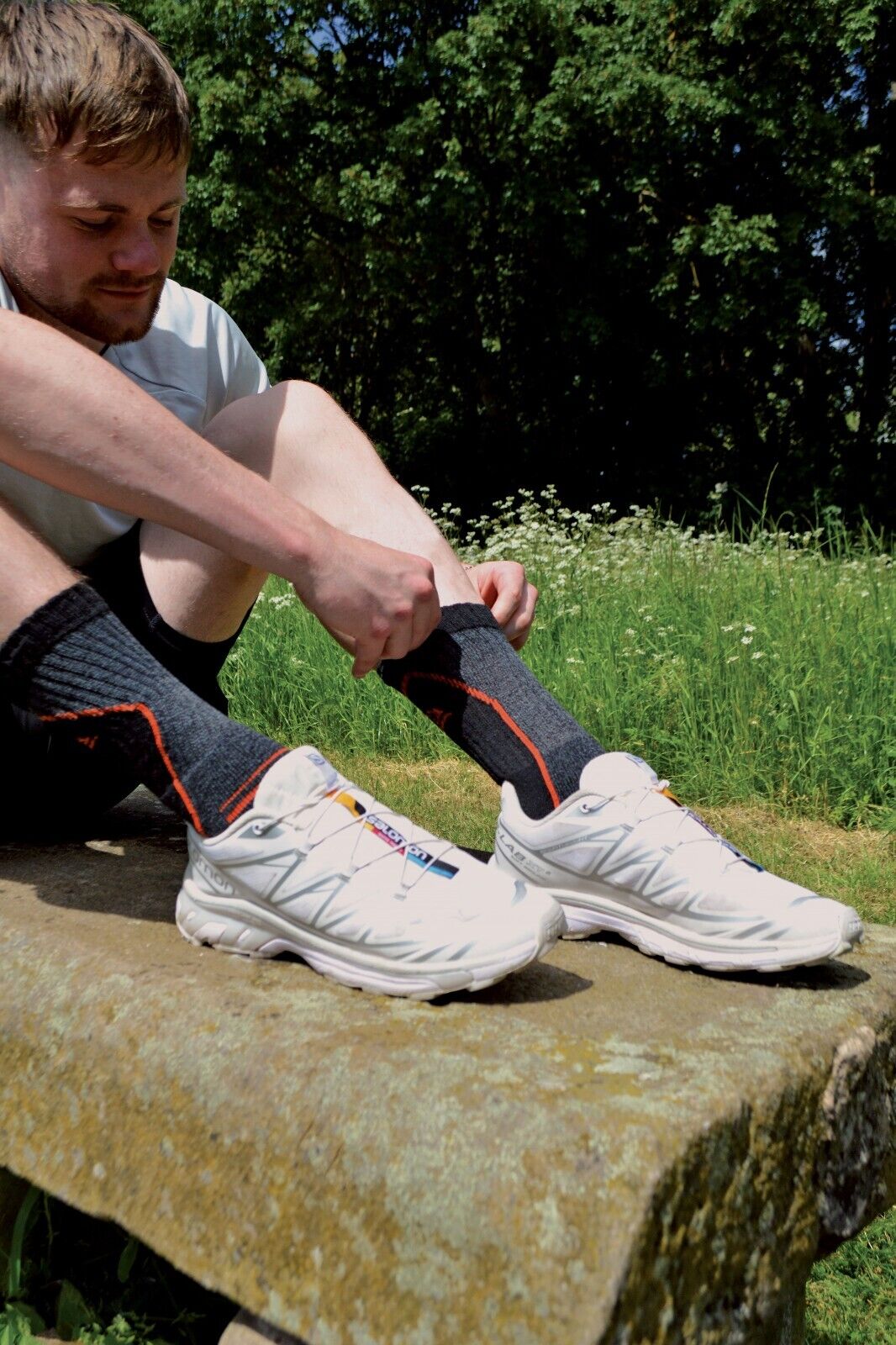 Storm Bloc - 4 Pack Mens Breathable Performance Hiking Socks with Arch Support - Picture 16 of 41