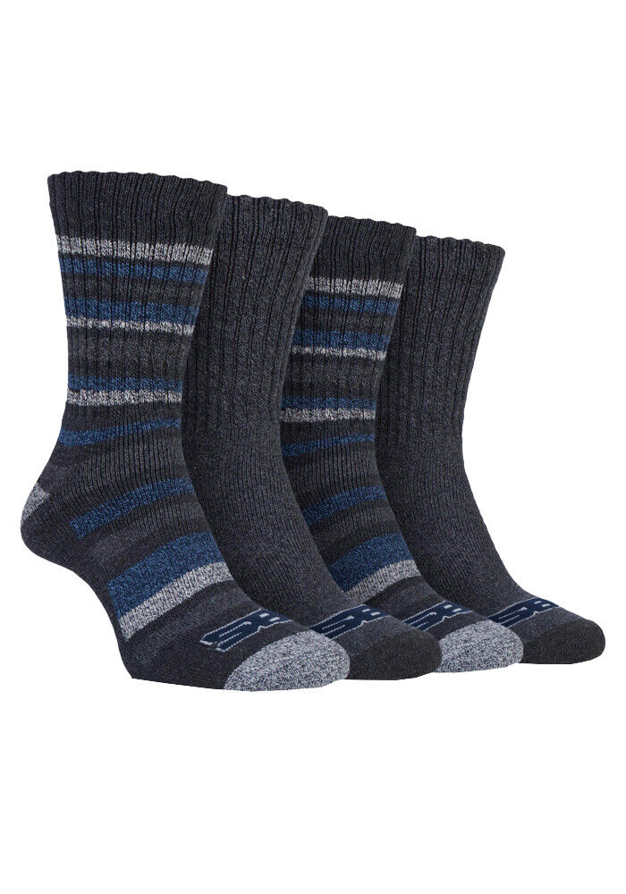 Storm Bloc - 4 Pack Mens Breathable Performance Hiking Socks with Arch Support - Picture 28 of 41