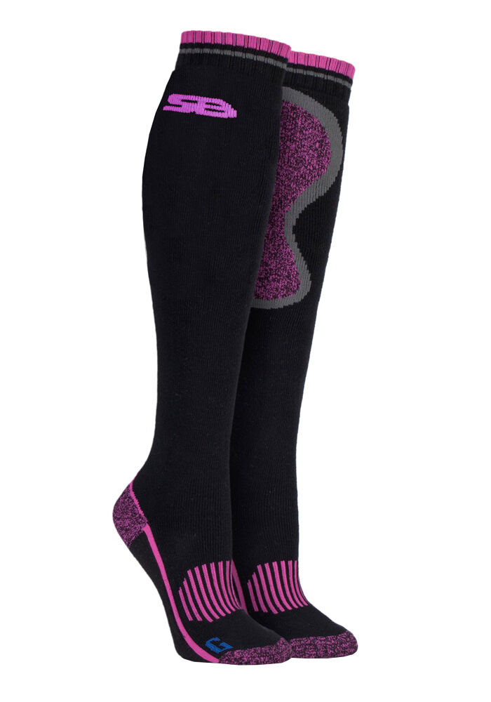 Storm Bloc - Damen lange kniehohe Wollmischung Thermo Reitsocken - Bild 4 von 15